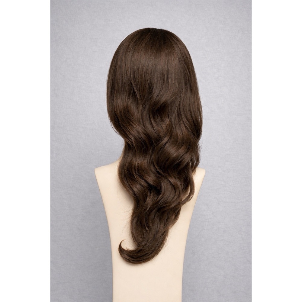 20" Synthetic Dark Brown Wavy Wig Hairpiece | Natural Look | New With Tag